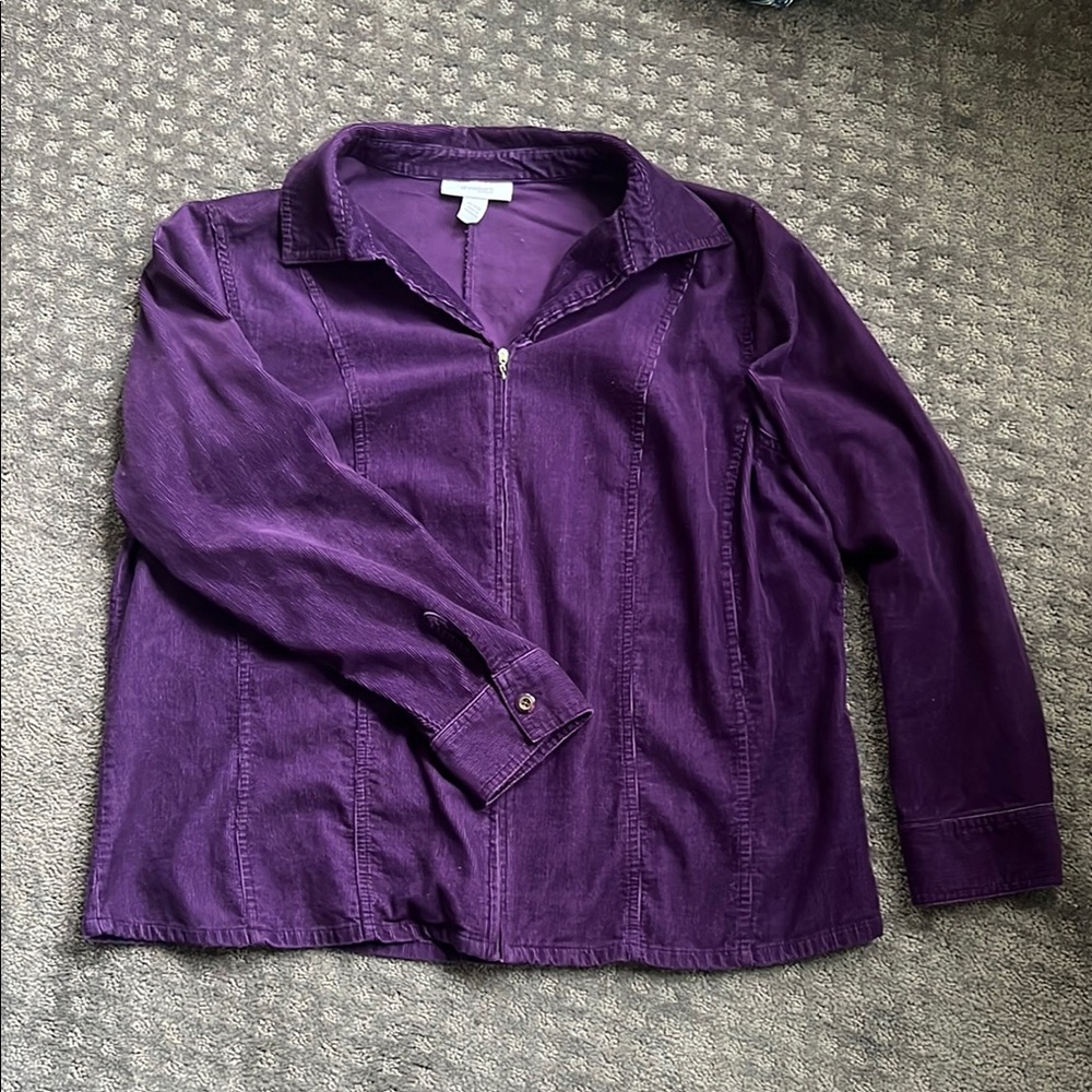 Women's Corduroy Purple Jacket